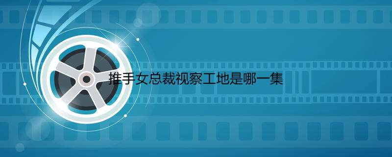 推手女总裁视察工地是哪一集