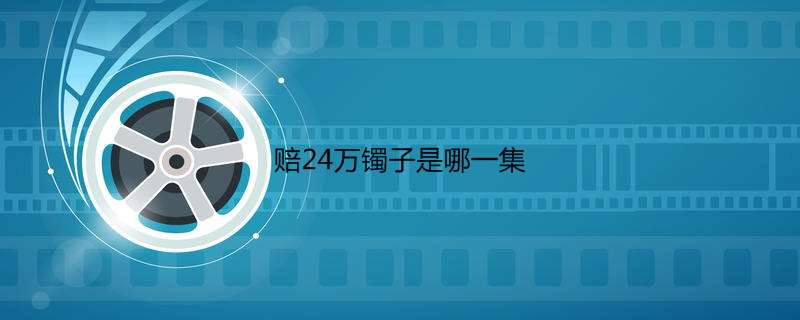 赔24万镯子是哪一集