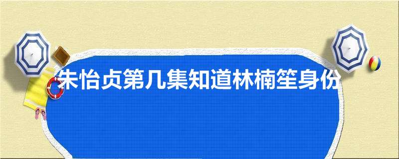 朱怡贞第几集知道林楠笙身份