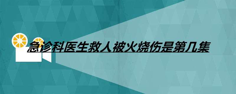 急诊科医生救人被火烧伤是第几集