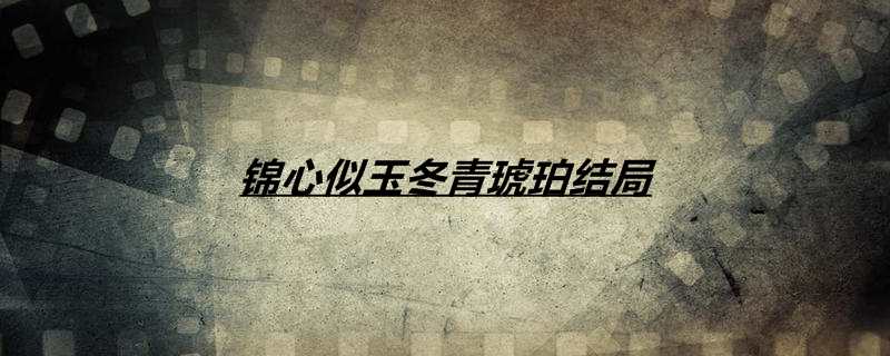 锦心似玉冬青琥珀结局