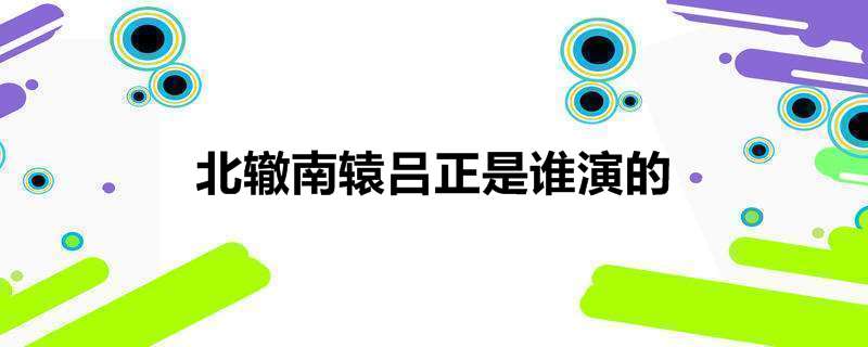 北辙南辕吕正是谁演的