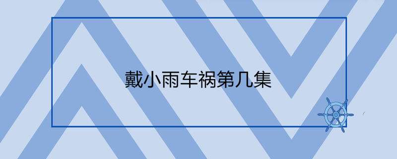 戴小雨车祸第几集