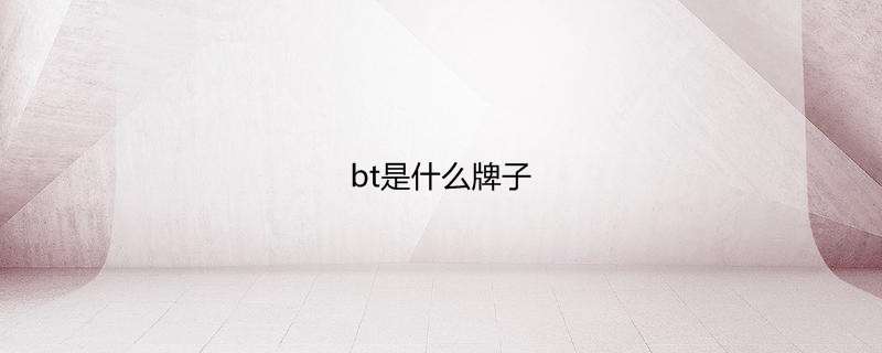 bt是什么牌子