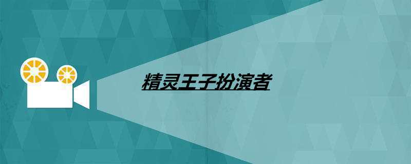 精灵王子扮演者