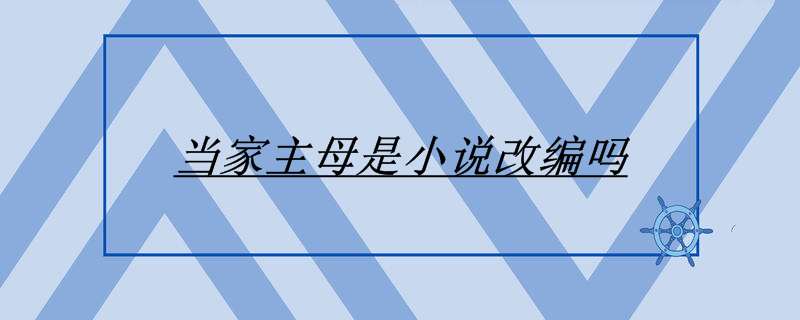 当家主母是小说改编吗